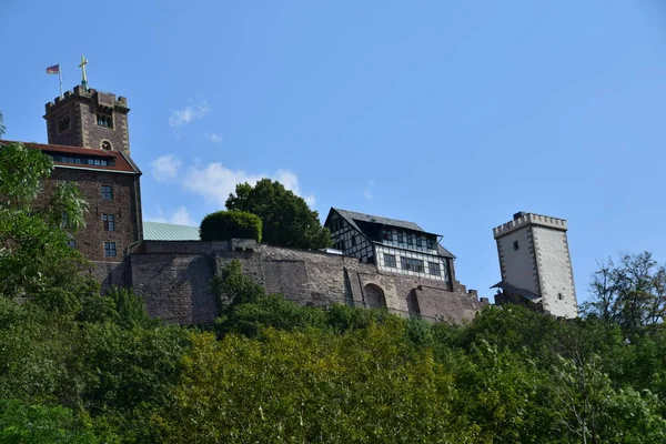 Die Wartburg Der Stadt Eisenach Thringen — Fotografia de Stock