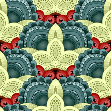 Vektör Dikişsiz desen tasarım için renk