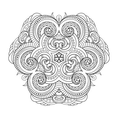 Vektör tek renkli üçgen