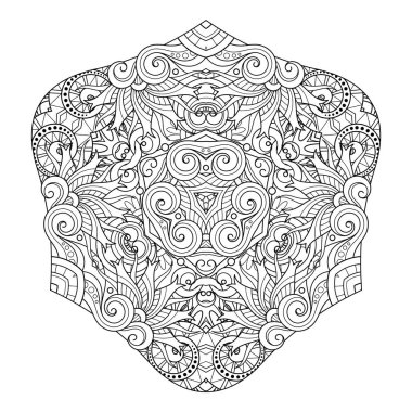 Beyaz arka plan üzerinde izole soyut nesneyi