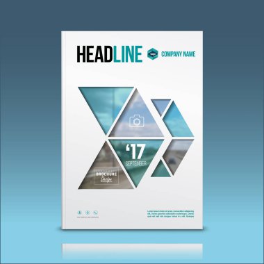 Cover design, corporate brochure template