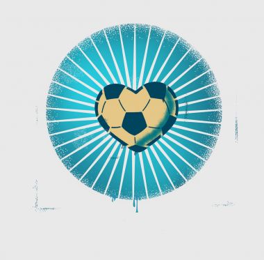 futbol futbol sevgi dolu kalp 