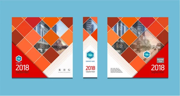 Bedrijfsbrochure sjabloon — Stockvector