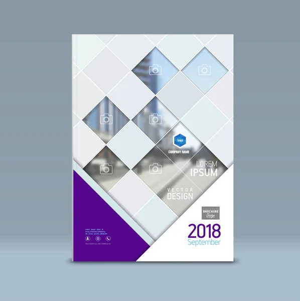 Design della brochure aziendale — Vettoriale Stock