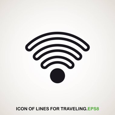 WiFi simgesi. eps8. Vektör çizim