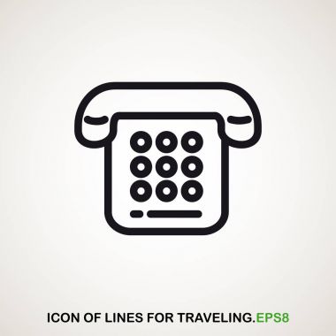 telefon simgesi. eps8. Vektör çizim