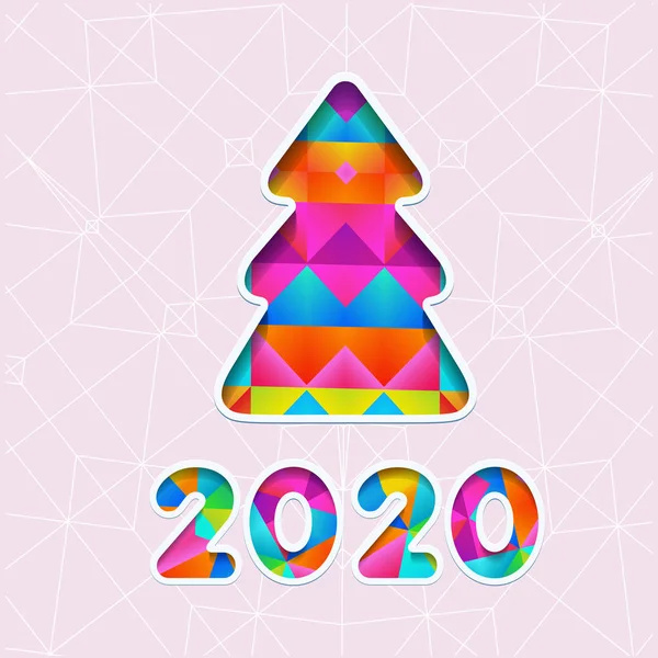 Vector Happy New Year 2020 — Stock Vector