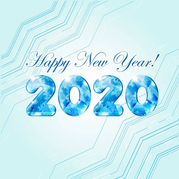 Vector Happy New Year 2020 — Stock Vector