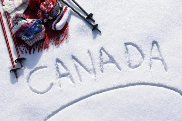 Canada ski background — Stock Photo, Image