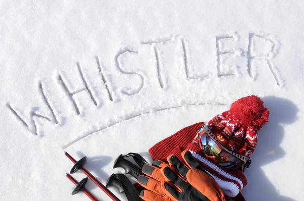 Whistler ski bakgrund — Stockfoto