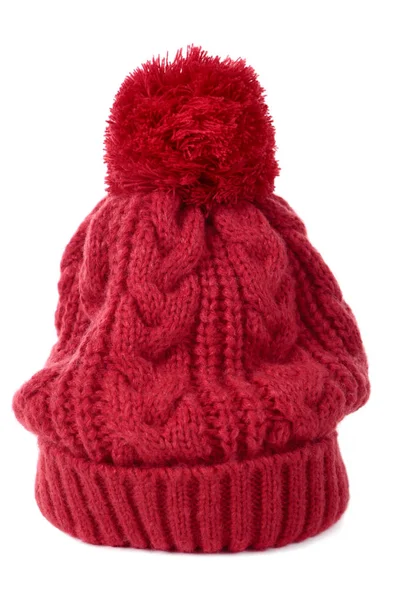 Red bobble hat — Stock Photo, Image