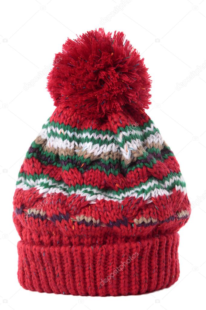 Bobble hat isolated