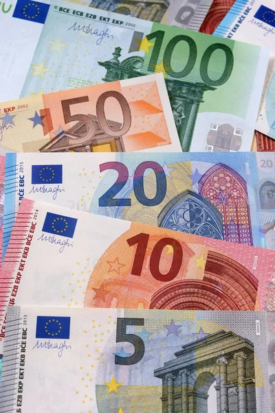 Olika Euro-sedlar — Stockfoto