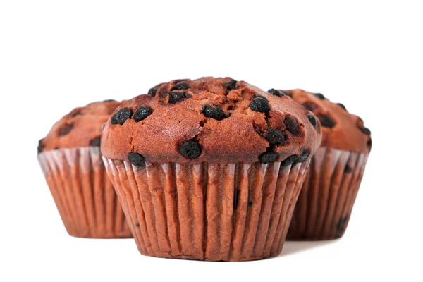 Chocolade chip muffin taarten — Stockfoto