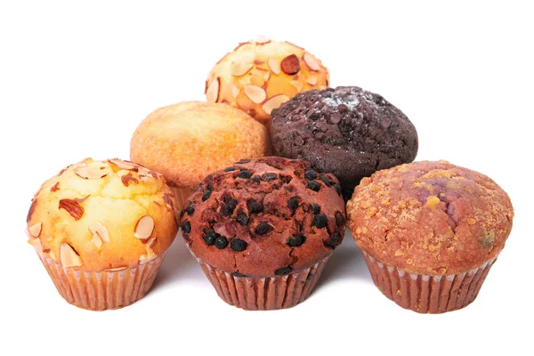 Verschillende muffin cup cakes — Stockfoto