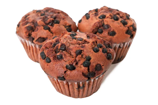 Chocolade chip muffin taarten — Stockfoto