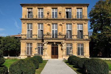 Aix-en-Provence, Fransa-18 Ekim 2017: Önden Görünüm Pavillon Vendome aix en provence, Fransa