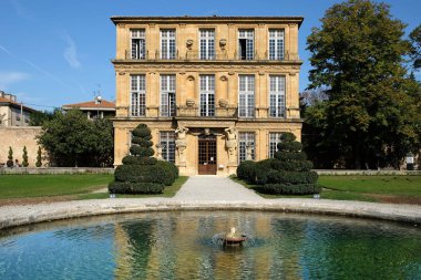 Aix-en-Provence, Fransa-18 Ekim 2017: Pavillon Vendome önden görünümü