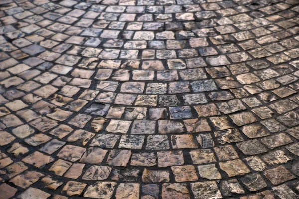 Vecchio ciottoli vittoriano strada sfondo texture — Foto Stock