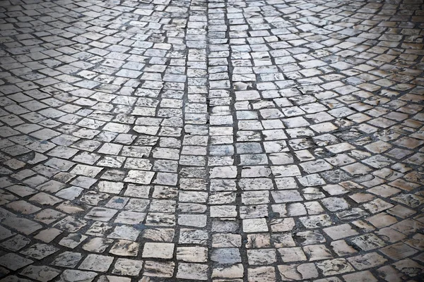 old cobblestone street background texture dark vignette