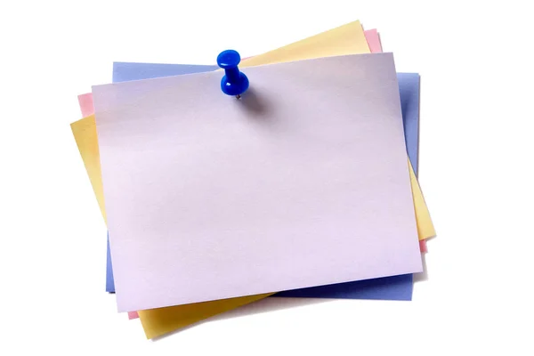 Several sticky post notes different colors — Stock Photo, Image