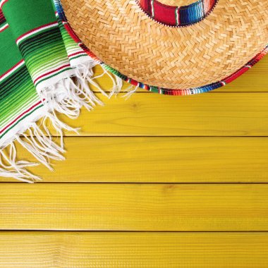 Meksika cinco de mayo arka plan sınır kare biçimi