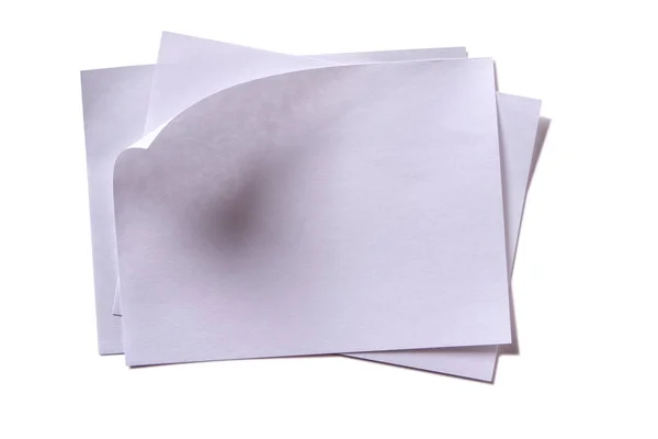 Several untidy pile white sticky post note — Stock Photo, Image