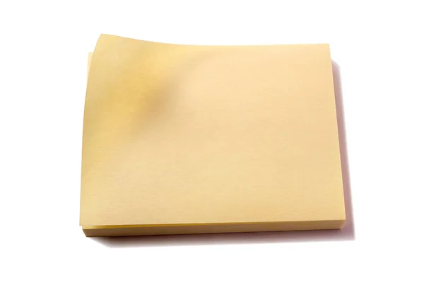 Yapışkan post Not pad izole beyaz arka plan — Stok fotoğraf