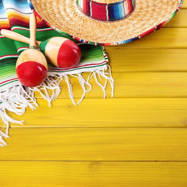 Cinco de mayo mexicaanse achtergrond grens — Stockfoto