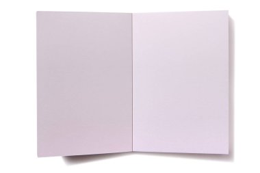 Düz beyaz boş kitap açık sayfaları