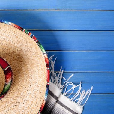 Meksika cinco de mayo arka plan sınır kare biçimi