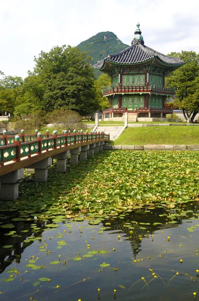 Famous Pagoda Gyeongbok Palace Seoul South Korea — Stock Photo, Image