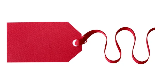 Κόκκινο δώρο ή τιμή tag — Φωτογραφία Αρχείου