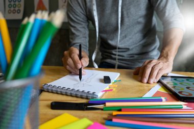 Genç Moda Tasarımcısı çalışma tablo 