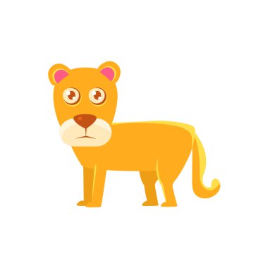 Dişi aslan oyuncak egzotik hayvan çizim