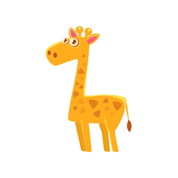 Girafe jouet animal exotique dessin — Image vectorielle