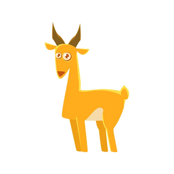 Gazelle Spielzeug exotische Tierzeichnung — Stockvektor