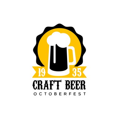 Zanaat Bira Logo Tasarım Şablon Pint ile