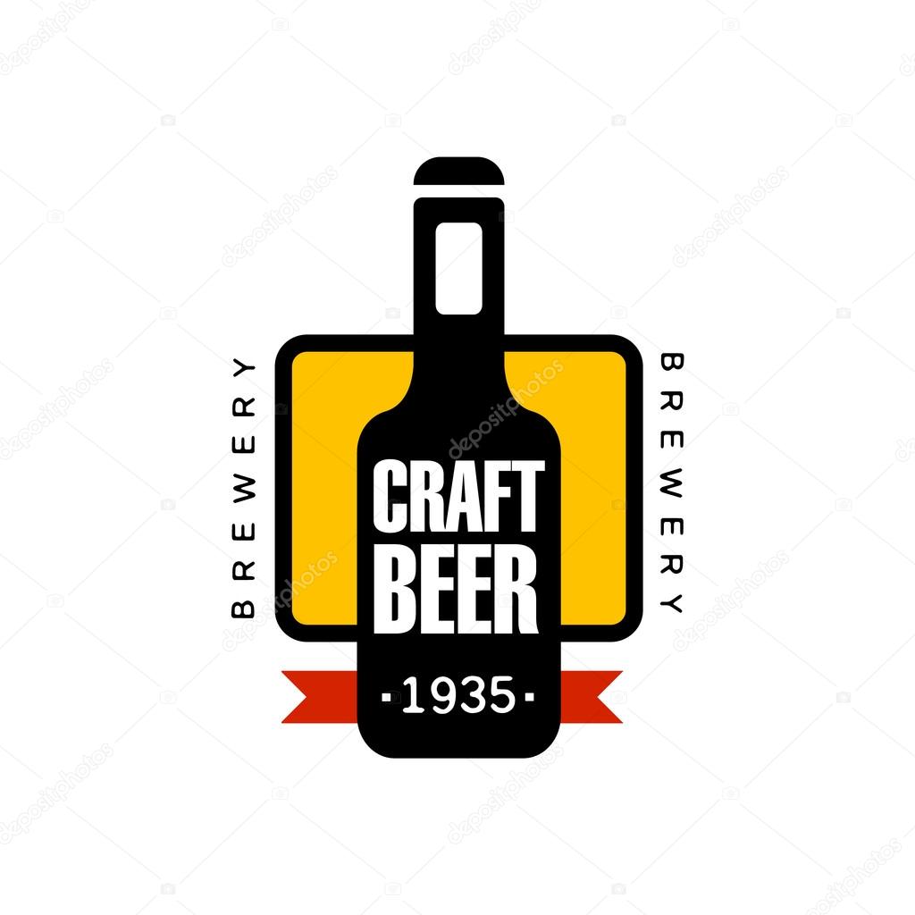 Craft Beer Logo Design Template