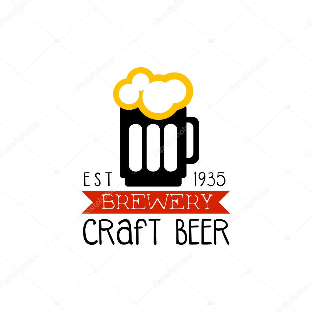 Craft Brewery Logo Design Template