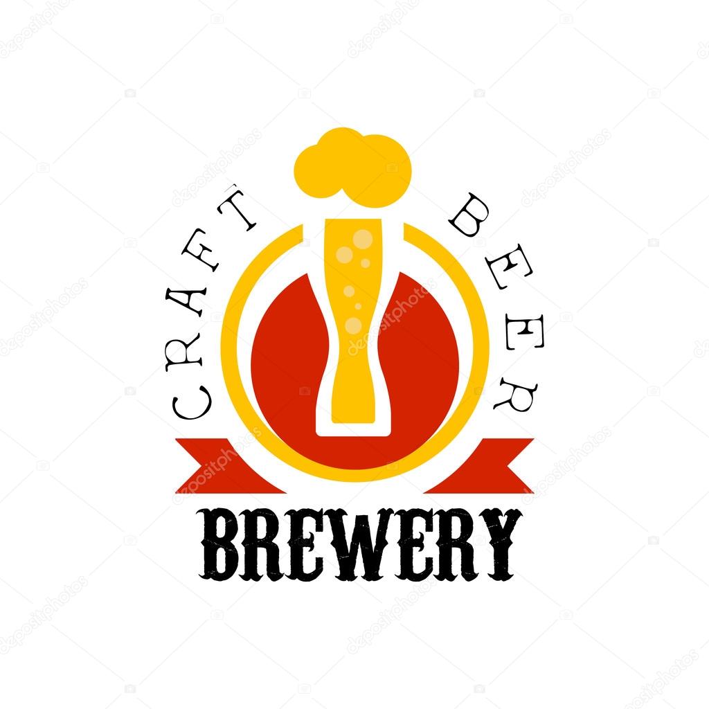 Craft Beer Brewery Logo Design Template