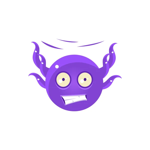 Gratis vallende grappige Octopus Emoji — Stockvector