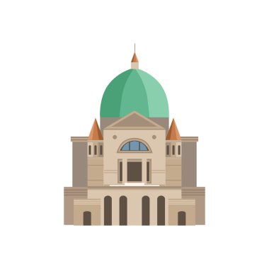 Montreal Basilica As A National Canadian Culture Symbol clipart