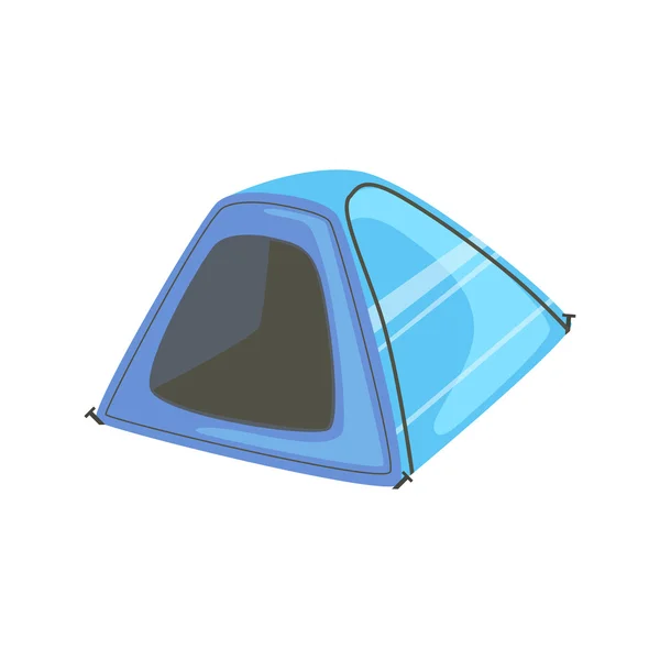 Small Blue Bright Color Tarpaulin Tent — Stock vektor