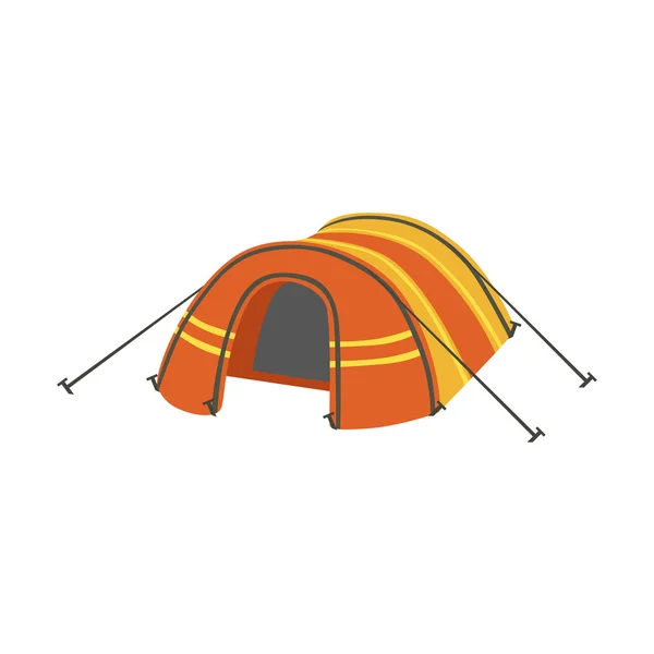 Arched Orange Bright Color Tarpaulin Tent — Stockový vektor