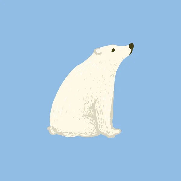 Polar Bear As A National Canadian Culture Symbol — Stock Vector
