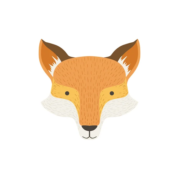 Fox Head como símbolo de la cultura nacional canadiense — Vector de stock