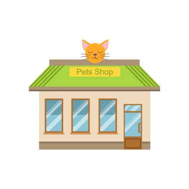 Evcil hayvan dükkanı ticari bina cephe tasarımı