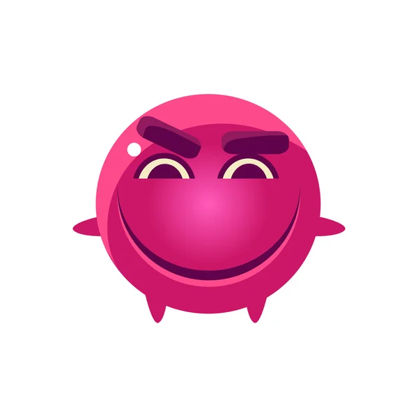 Mischievous Round Character Emoji — Διανυσματικό Αρχείο