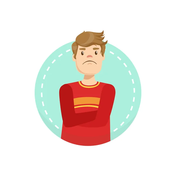 Doubtful Emotion Body Language Illustration — Stockový vektor